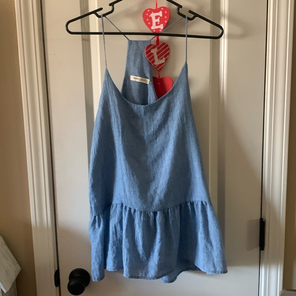 Newbury Kustom USA blue Jean color top